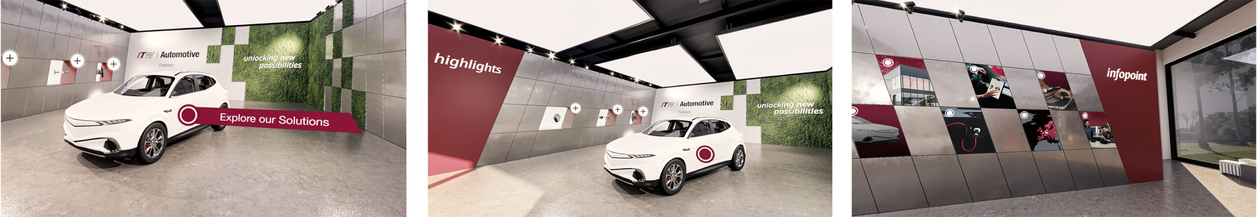 Digital Showroom areas overview